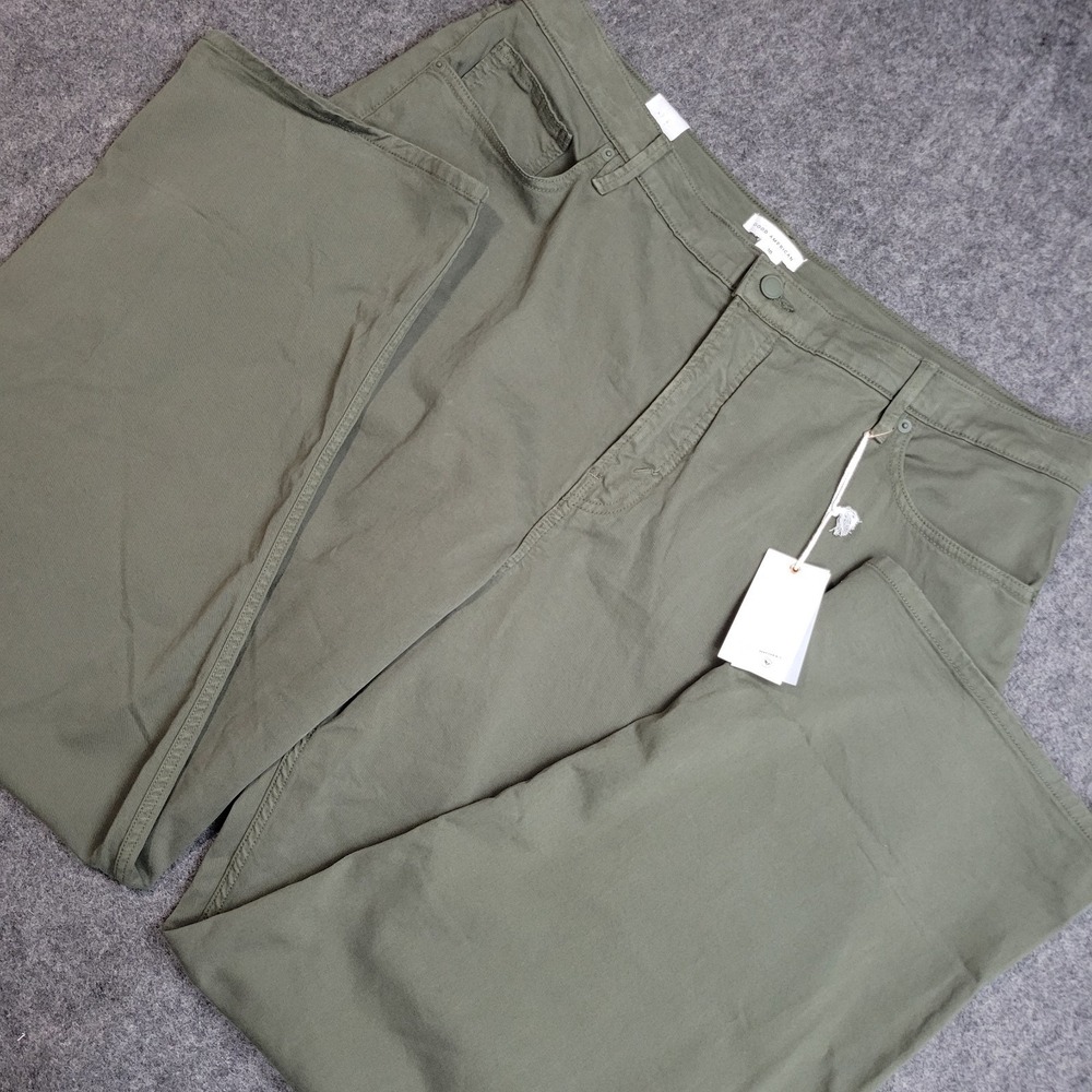 Good American Jeans Womens 16 Green Stretch Y2K Baggy Streetwear Loose Pop
